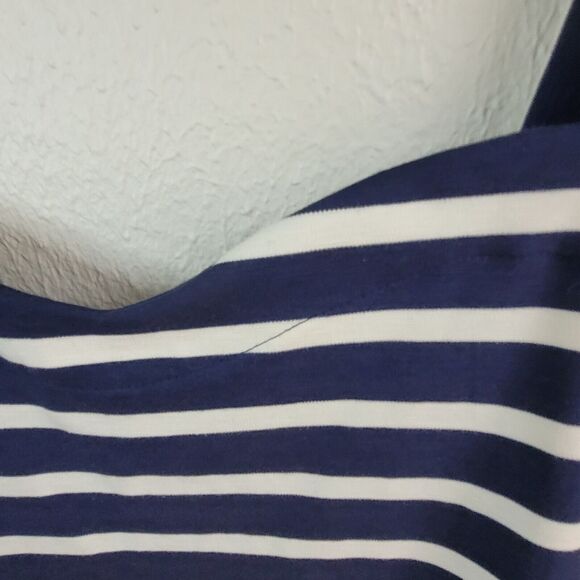 Old Navy Ponte Sheath Dress XL Navy White Stripe Bodycon Sleeveless Stretch - Picture 16 of 16